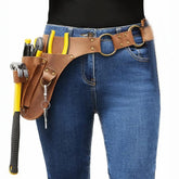 Leather Gardener Carry Pouch Florists Tool Belt Bag Gardener Holster Carpenter Holster Adjustable PU Multi Pocket Storage Bag