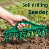 Garden Seeder Tool Manual Seeds Spreader Soil Puncher Seed Spacer & Soil Loosener for Easy Planting
