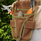 Garden Tool Belt Pouch Canvas Belt Tool Bag with Multiple Pocket Storage Waterproof Portable Men Women Durable Tool Bag