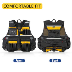 Tool bag, Tool Vest Storage Bag Holder Handyman Adjustable Strap Workshops Craftsmen Convenient Tool Gardening Multi Pocket