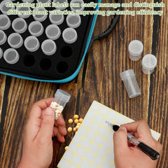 60-140 Slots Seed Organizer Box Large Capacity Sorting Seed Storage Container with Tweezer Funnel and Sticker Garden Accessories