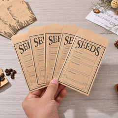 1 Set Garden Seed Storage Book 5″ Journal with 50 Self-Sealing Seed Envelopes Seed Packet Organizer Seed Saver Binder