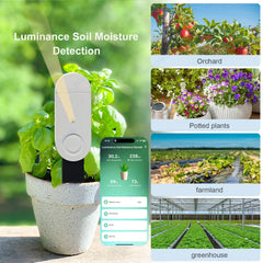 Soil Moisture Sensor Zigbee Smart Monitor Plants Moisture Tester Flower Pot Soil Hygrometer Garden Care Planting Humidity Meter