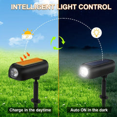 Solar Powered Outdoor Lights Garden Decoration Landscape Spotlights Waterproof Solar Lighting Yard Lawn Pathway Auto On/Off