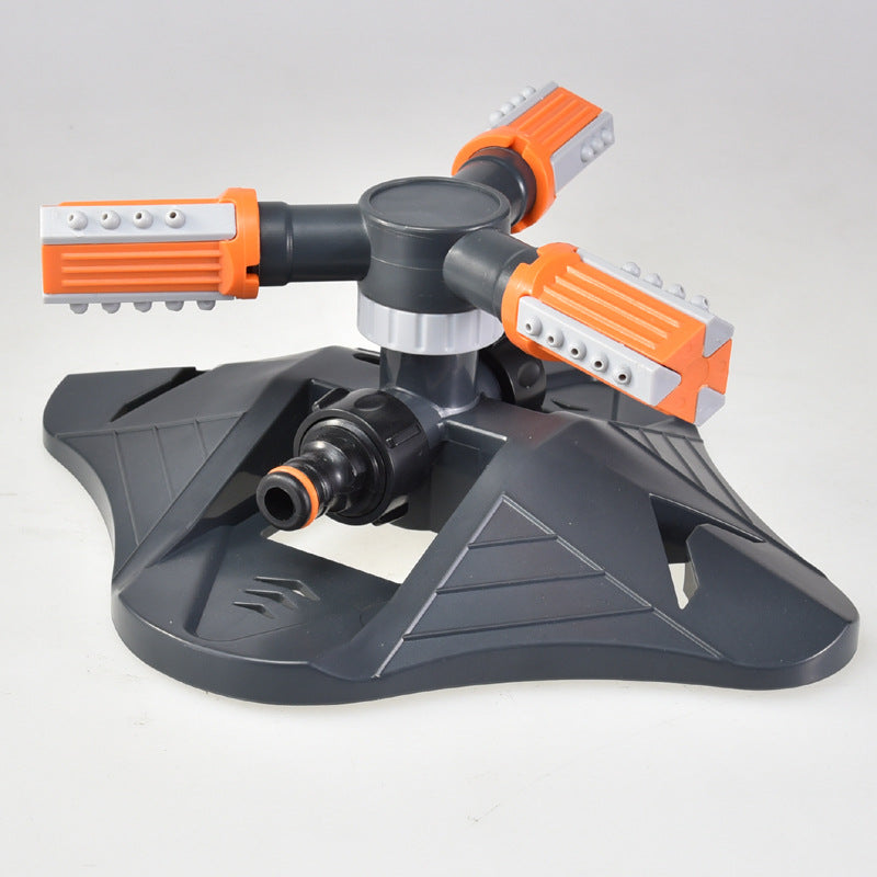360° Rotating Garden Sprinkler – Adjustable 3-Arm Lawn Watering System