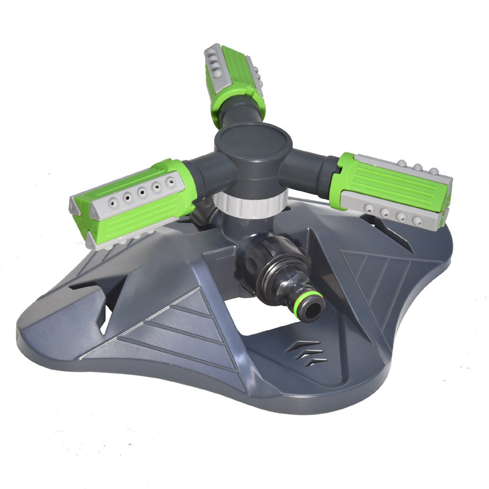 360° Rotating Garden Sprinkler – Adjustable 3-Arm Lawn Watering System
