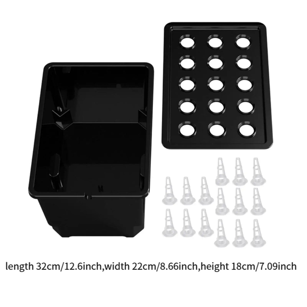 Hydroponic Growing System Kit Versatile Cultivation Planting Box Lightweight Planting Container for Garden Fruits Vegetables