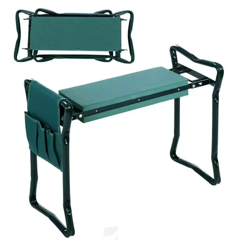 Foldable Garden Kneeling Stool and Tool Kit - Portable Outdoor Garden Kneeling Mat and Seat, Suitable for Courtyard Planting