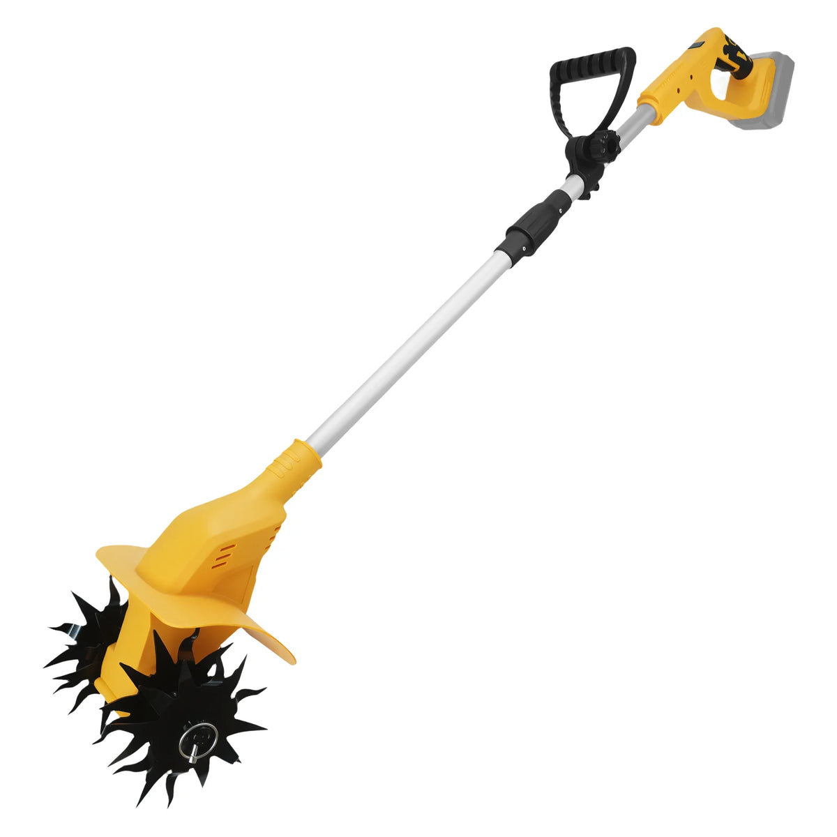 Brushless Tiller Cultivator 330RPM Cordless Electric Garden Cultivator Gardening Lawn Soil Cultivation for Dewalt 20V Battery