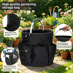 Foldable Garden Tool Storage Bag Portable Handheld Gardening Tote Basket Multifunctional Outdoor Picnic Travel Toiletry Organize