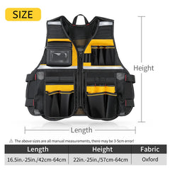 Tool bag, Tool Vest Storage Bag Holder Handyman Adjustable Strap Workshops Craftsmen Convenient Tool Gardening Multi Pocket