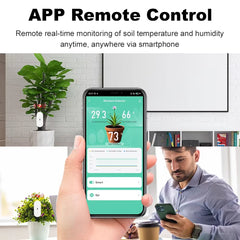Tuya Smart ZigBee Soil Moisture Sensor Temperature Meter Humidity Sensor Plant Monitor Detector Garden Automation Irrigation