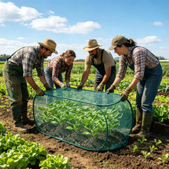 Foldable Plant Protection Netting Plant Covers Nylon Pop-Up Fine Mesh Netting Plant Protection Garden Bed Cover for Vegetable