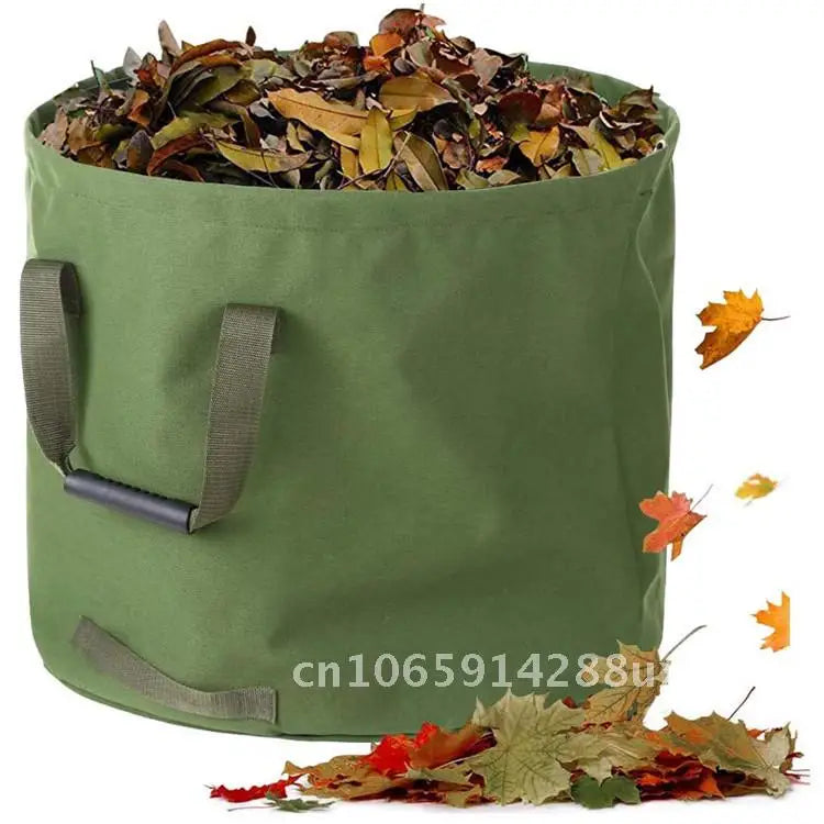 Garden Leaves Storage Bag Waterproof Canvas Storage Bag Life Sundries Flatable Garden Garbage Bag