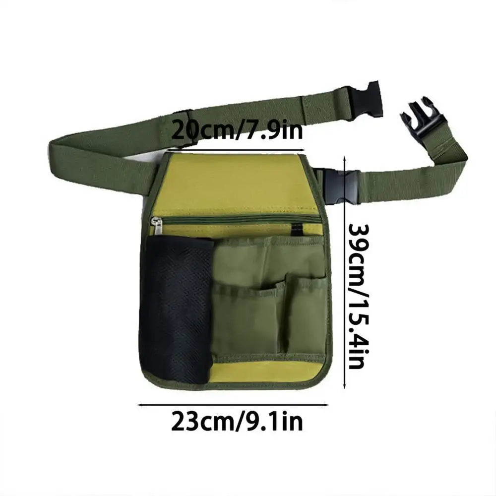 gardening tool storage bag, unisex multi-functional belt apron, suitable for gardening gifts, plumbing repair, florists, carpent