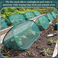 PopUp Garden Netting Plant Cover Protector Outdoor Plant Cover For Horticultural Ridgesd Cultivation Elevated Flower Beds