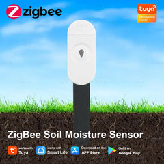 Tuya Smart ZigBee Soil Moisture Sensor Temperature Meter Humidity Sensor Plant Monitor Detector Garden Automation Irrigation