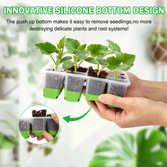  5/10 Green Seed Starter Tray Box (60/120 cell trays in total) Seed entry tray Plant entry kit