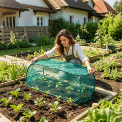 Foldable Plant Protection Netting Plant Covers Nylon Pop-Up Fine Mesh Netting Plant Protection Garden Bed Cover for Vegetable