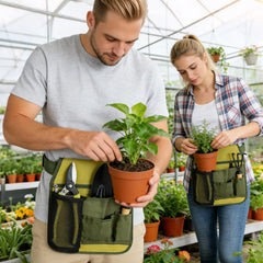 gardening tool storage bag, unisex multi-functional belt apron, suitable for gardening gifts, plumbing repair, florists, carpent