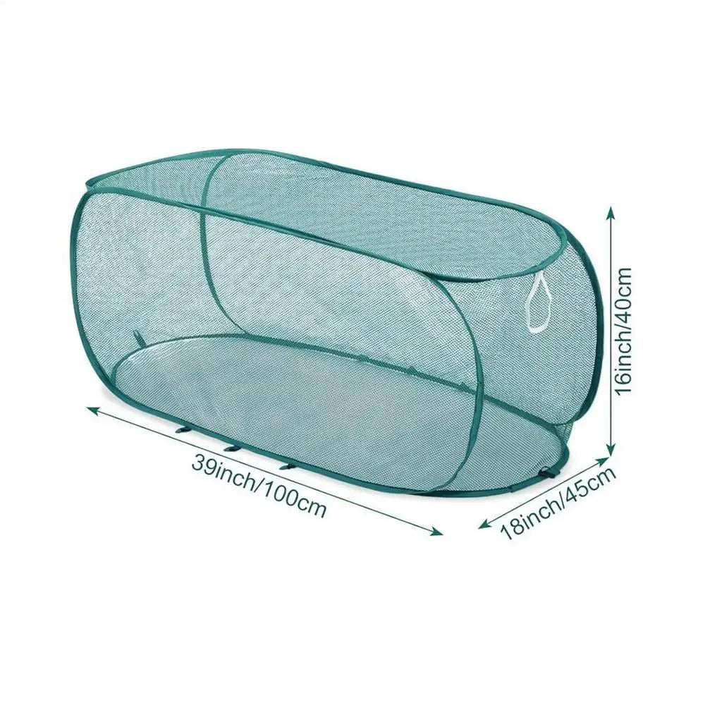 Foldable Plant Protection Netting Plant Covers Nylon Pop-Up Fine Mesh Netting Plant Protection Garden Bed Cover for Vegetable